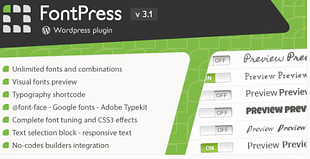 FontPress - Wordpress Font Manager