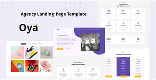 Oya - Agency Landing Page