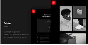 Pekko - Minimal Black HTML