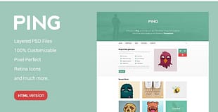 Ping - Minimal Responsive HTML