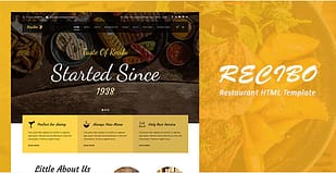 Recibo - Restaurant / Food HTML