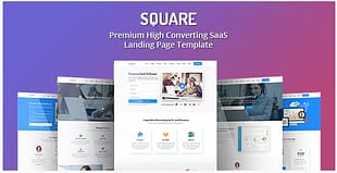 Square - Premium High Converting SaaS Landing Page Template