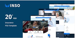 Vinso - Insurance PSD Template