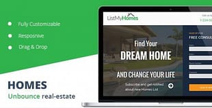 Homes Realestate unbounce Landing