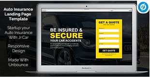 Jr. Auto Insurance Landing Page