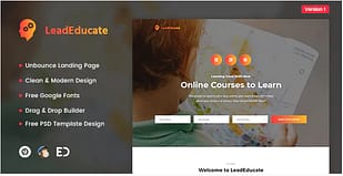 LeadEducate - Education Unbounce Landing