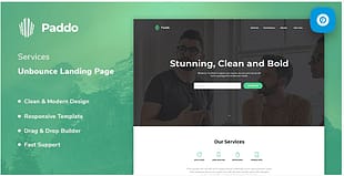 Paddo - Services Unbounce Landing
