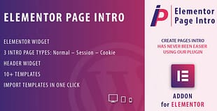Page Intro for Elementor