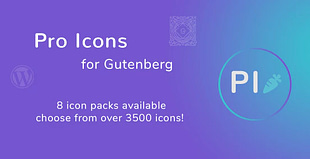 Pro Icons for Gutenberg