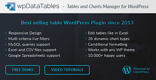 wpDataTables - Tables and Charts