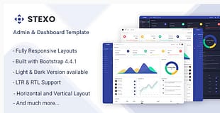 Stexo admin dashboard template