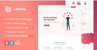 LeNoto - Isometric Business HTML Landing Page