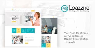 Loazzne - Vue Nuxt Heating & Air Conditioning Services Template