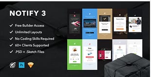 Notify3 - Notification Email + Themebuilder Access