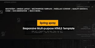 Springspray - Multipurpose HTML5 Template