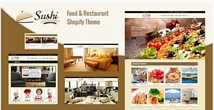 Sushi - Shopify Menu, Restaurant Theme