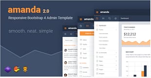 Amanda Responsive Bootstrap 4 Admin
