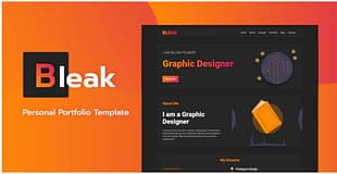 Bleak - Personal Portfolio Template