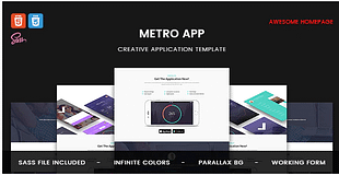 Metro App - Application HTML