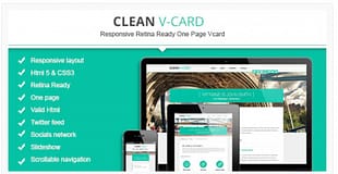 Clean Html V-card