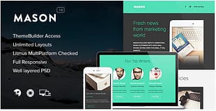 Mason - Responsive Email + Themebuilder