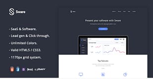Sware SaaS & Software Landing