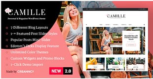 Camille - Personal & Magazine WordPress Theme