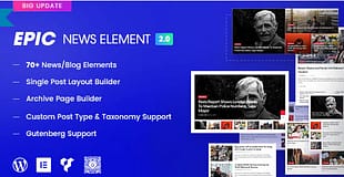 Epic News Elements - Elementor & WPBakery Add-ons