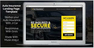 Jr. Auto Insurance Landing Page