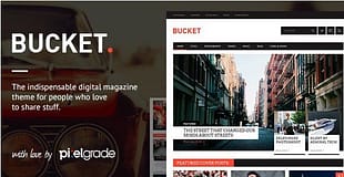 BUCKET A Digital Magazine Style WordPress Theme