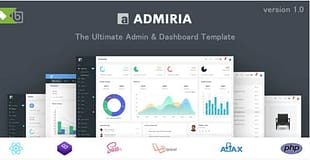 Admiria - The Ultimate Admin & Dashboard Template