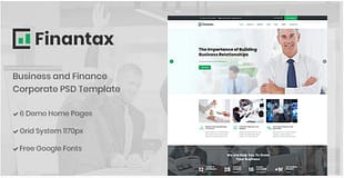 Finantax - Business and Finance Corporate PSD Template