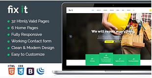 Fixit Construction - HTML Template