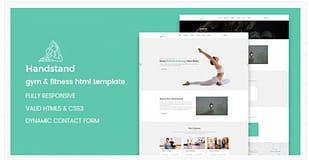 Handstand - Yoga and Fitness HTML Template