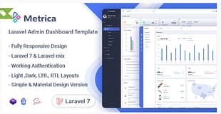 Metrica - Laravel Admin & Dashboard Template