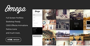 Omega - Full Width HTML Portfolio