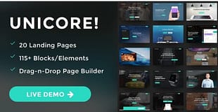 Unicore - Mobirise Builder with 20 HTML Bootstrap Landing Page Templates