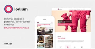 Iodium- Minimal Onepage Personal