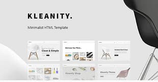 Kleanity - Minimalist HTML Template