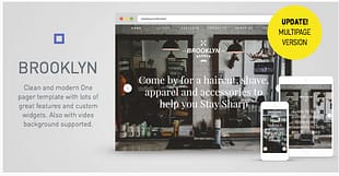 Brooklyn - Clean And Modern Onepager & Multipager design