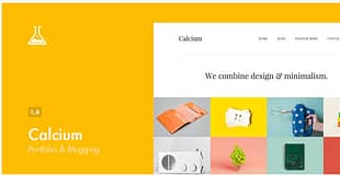 Calcium - Minimalist Portfolio & Blogging Theme