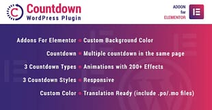 Countdown for Elementor WordPress Plugin