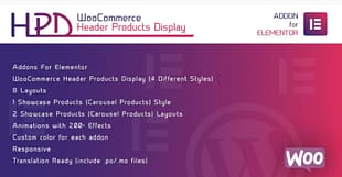 WooCommerce Header Products Display