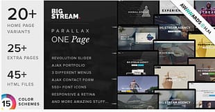 BigStream - One Page Multi-Purpose Template