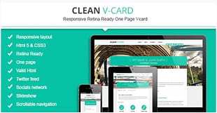 Clean Html V-card Template