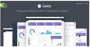 Lexa - Responsive Node.js Admin