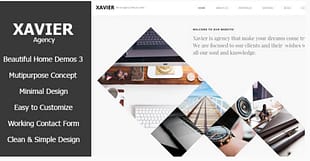 Xavier - Portfolio and Agency HTML theme