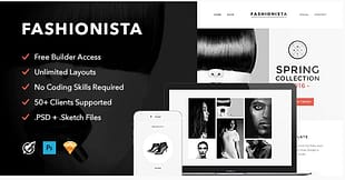 Fashionista - Responsive Email + Themebuilder