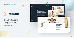 Robuta - Personal Onepage HTML