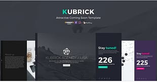 KUBRICK - Attractive Coming Soon Template
